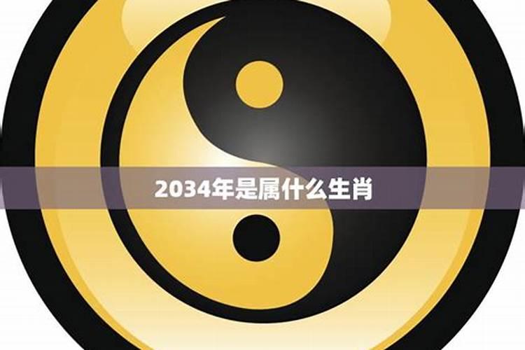 2034年是农历哪个生肖