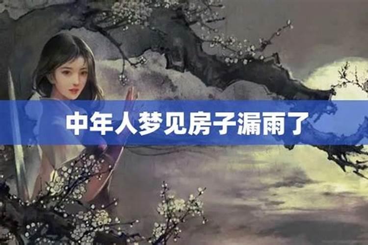 梦见房子漏雨了买新房子好不好呀