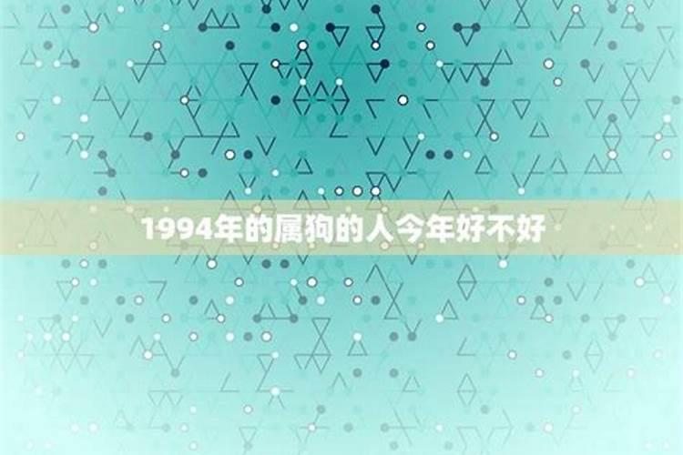 1994年的属狗的人今年好不好