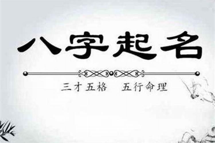 怎么按照八字取名