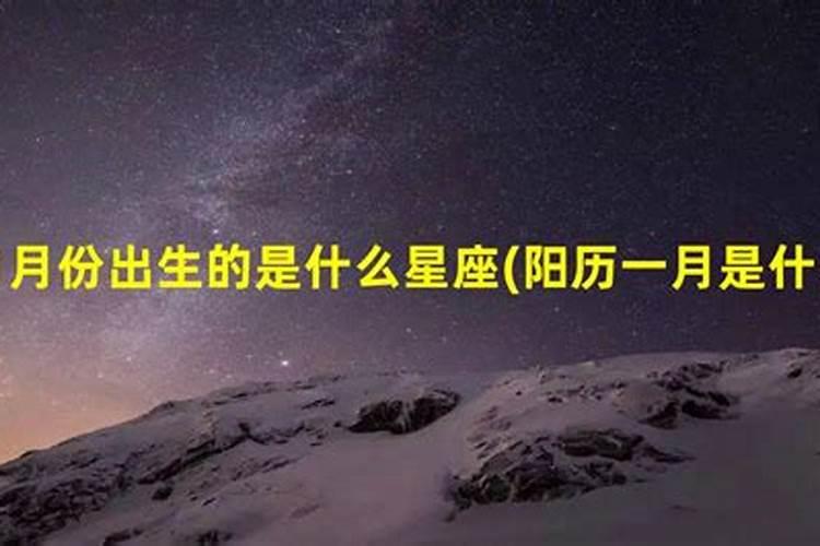 阳历一月十一是什么星座