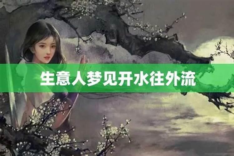 梦见清水往下水里流