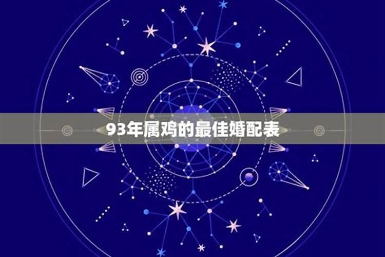 1993属鸡男的和什么属相最配