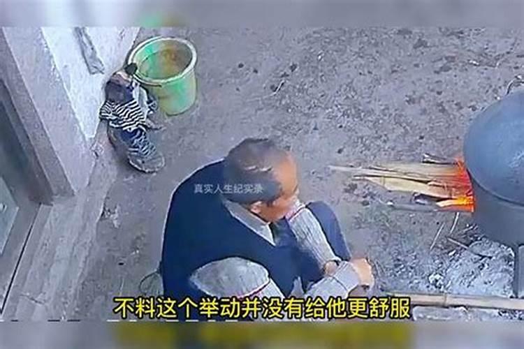 梦见死去的老人在家里烧火