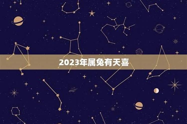 2023年哪个生肖有天喜星