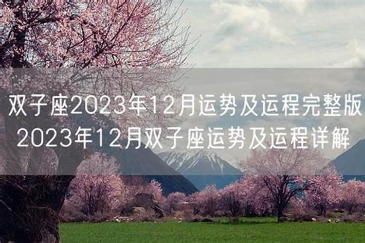 双子座2023年十月运势及运程如何