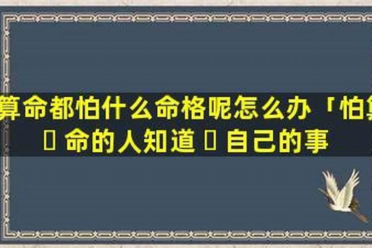 算命的是不是什么都知道