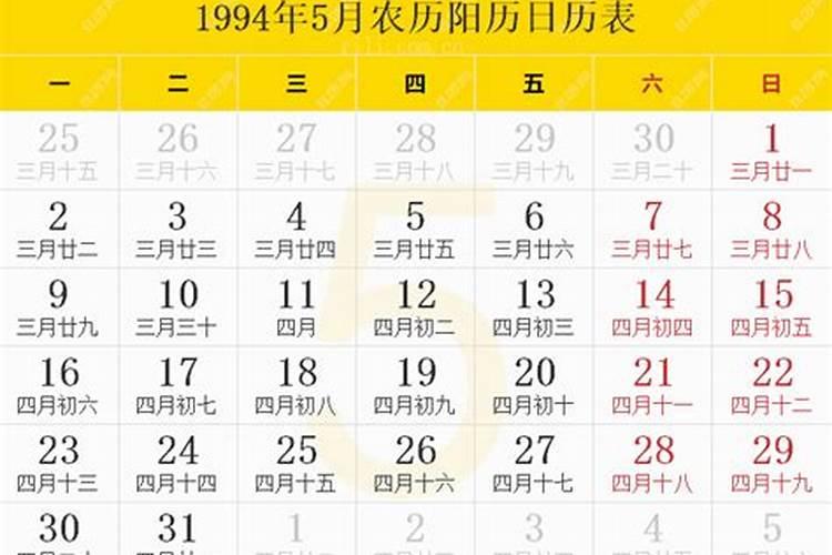 1994年农历5月16日是什么星座