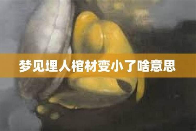 梦见埋人不见棺材